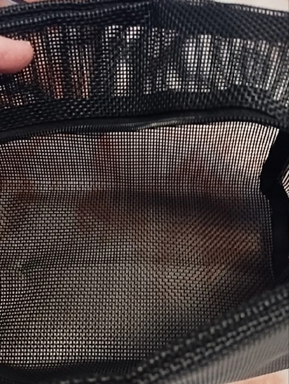 Grown Alchemist Black Mesh Toiletry Bag-NWT